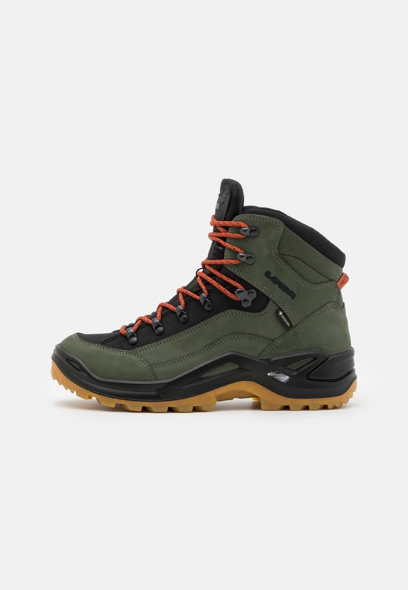 Lowa RENEGADE GTX MID - Hikingschuh - Forest/orange