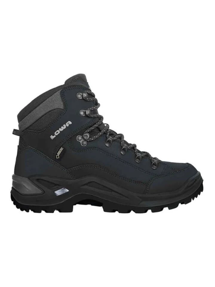 Lowa Leder-Trekkingschuhe "Renegade GTX Mid" In Schwarz – Bild 2